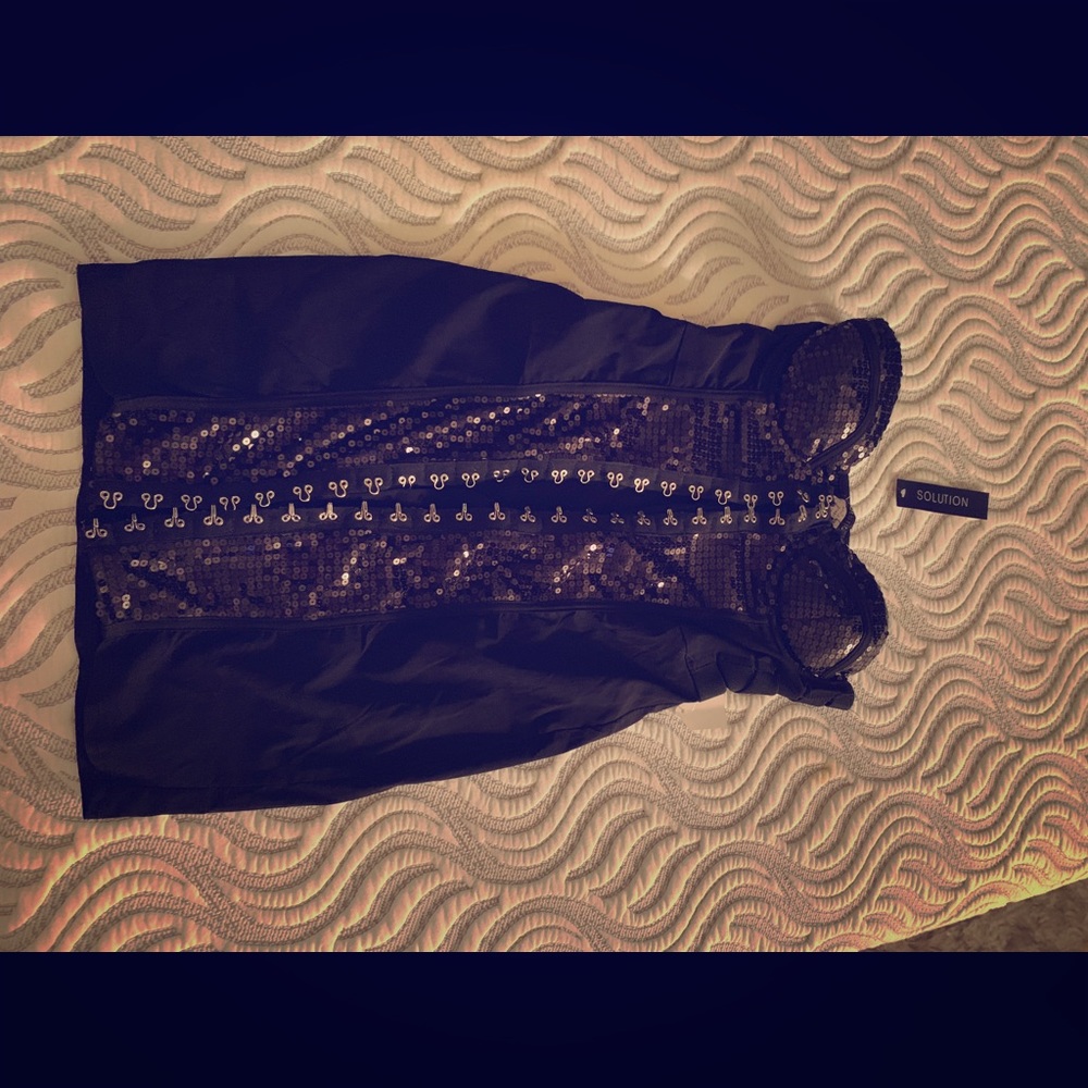Sequence black dress
